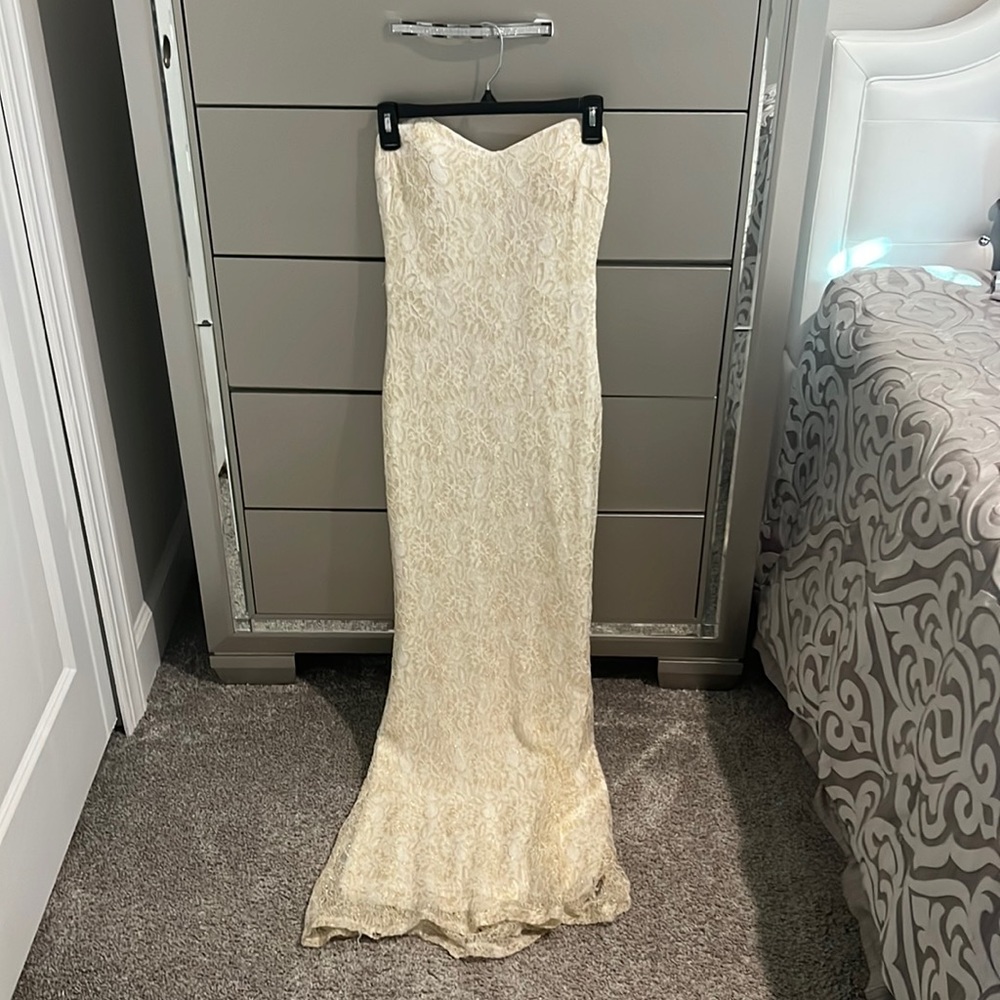 Beautiful cream and gold dress